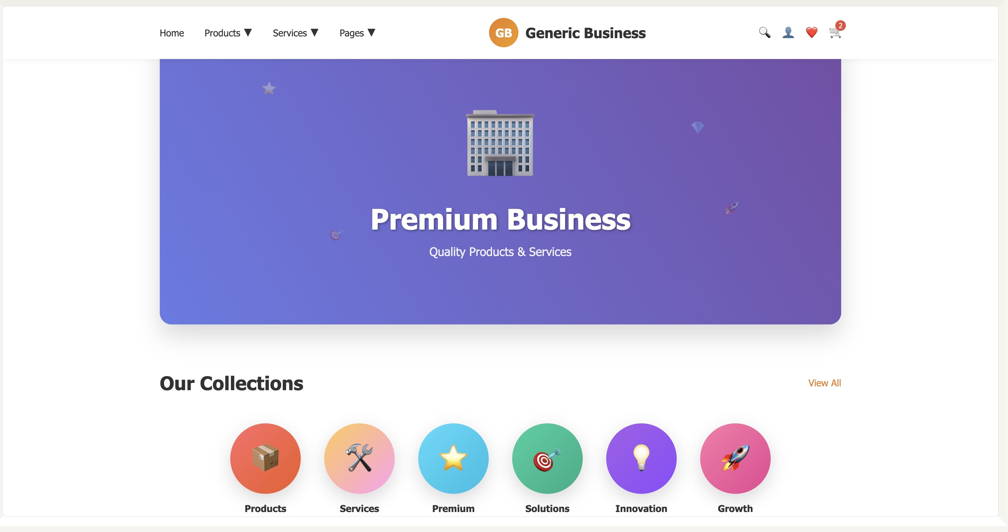 Luxury Theme Preview